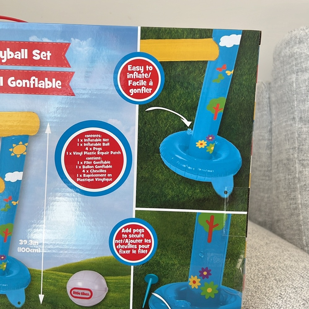 Little Tikes Inflatable Volleyball Set - NEW - Picture 7 of 8